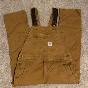 Carhartt Brown Mens Overalls 34x30